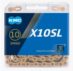 Cadena Bicicleta Kmc X10sl Dorado 10 Velocidades 116 Link