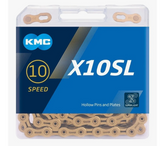 Cadena Bicicleta Kmc X10sl Dorado 10 Velocidades 116 Link