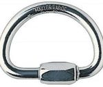PETZL- DEMI ROND maillon semicircular de aluminio, 10mm